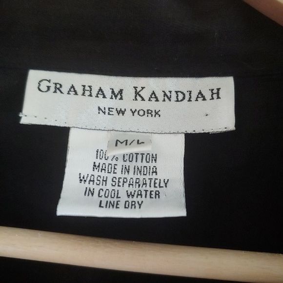 Graham Kandiah button up sleep shirt 100 %… - Picture 5 of 5